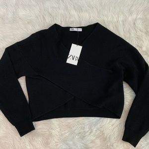 Zara wrapped sweater
